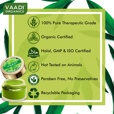 Vaadi Herbals Lip Balm, Mint, 10g